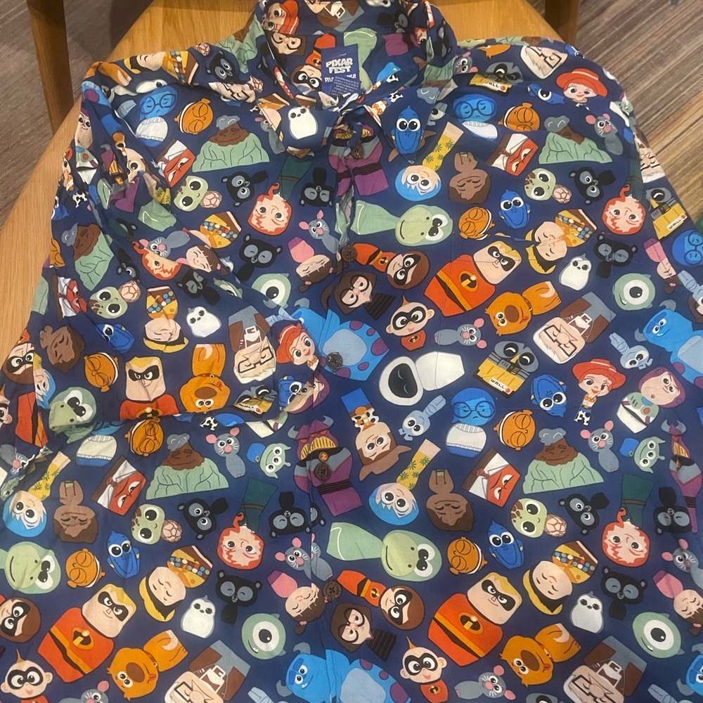 Disney Pixar Fest Passholder Exclusive Reyn Spooner button down shirt 2XL